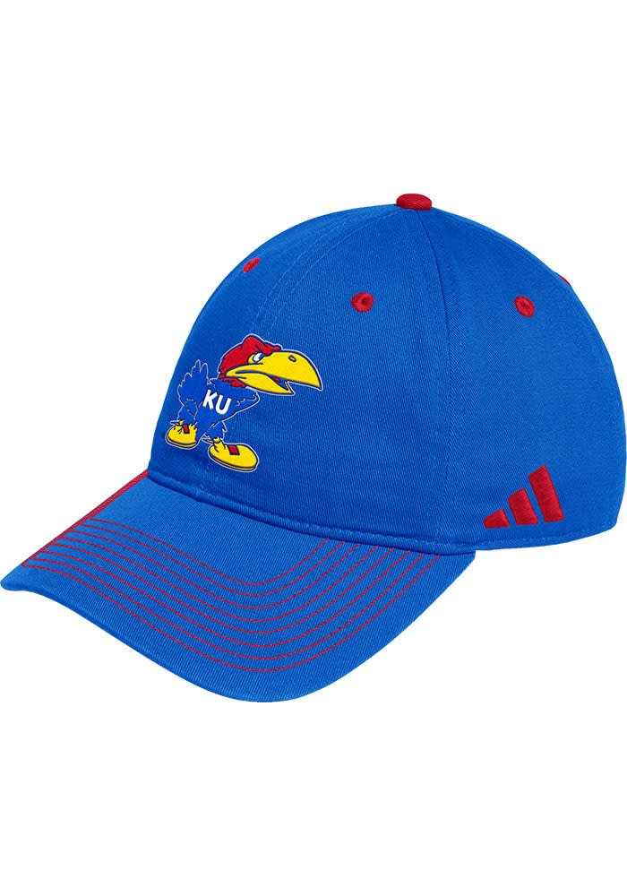 Adidas Kansas Jayhawks ROYAL Slouch Adjustable Hat - 162134354