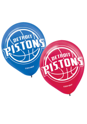 Detroit Pistons 12 Inch 6 Pack Latex Balloon