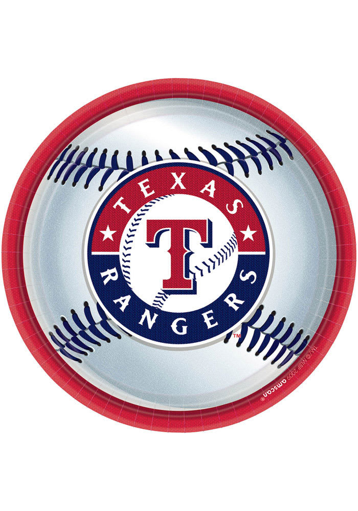 Texas Rangers 9 Paper Plates