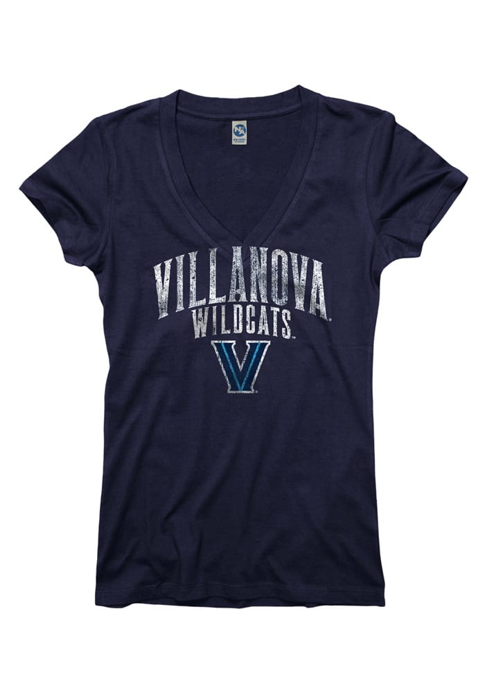 Villanova Wildcats Juniors Navy Blue Ageless V-Neck T-Shirt