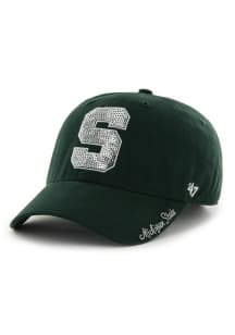 Michigan State Spartans 47 Sparkle Clean Up Womens Adjustable Hat - Green