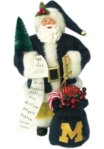 Michigan Wolverines 12&quot; Santa Decor