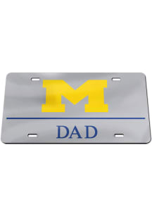 Michigan Wolverines Dad Blue Car Accessory License Plate