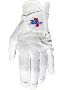 White Tulsa Golden Hurricane Cool Mesh Gloves