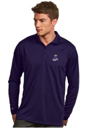 Antigua Kansas City Royals Mens Blue Exceed Long Sleeve Polo Shirt