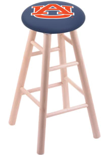 Auburn Tigers Round Cushion Maple Pub Stool - Brown