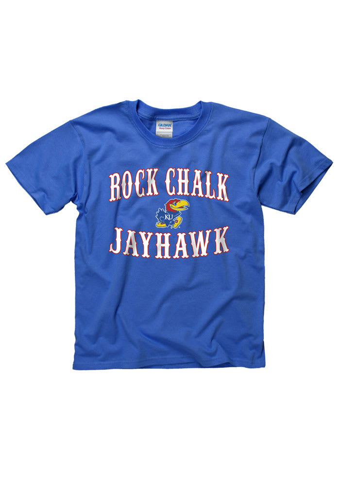 Kansas Jayhawks Youth Blue Circus Short Sleeve T-Shirt
