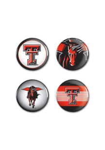 Texas Tech Red Raiders 4 Round 1.25 Inches Button
