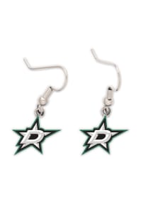 Dallas Stars Logo Dangle Womens Earrings