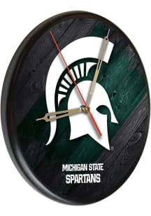 Black Michigan State Spartans Printed Wall Clock