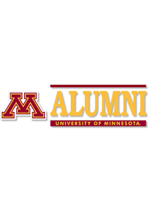 Minnesota Golden Gophers 6x2 Alumni Auto Decal - Maroon