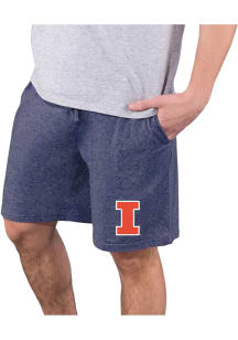 Mens Illinois Fighting Illini Navy Blue Concepts Sport Quest Shorts
