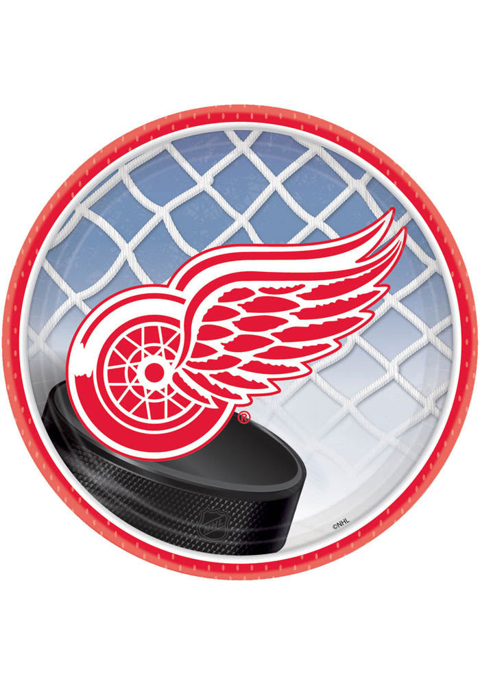 Detroit Red Wings 7 Inch 8 Pack Paper Plates
