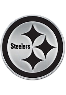 Pittsburgh Steelers Chrome Car Emblem - Silver