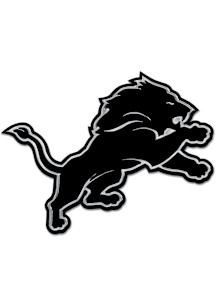 Detroit Lions Chrome Car Emblem - Silver