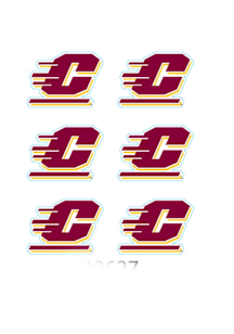 Central Michigan Chippewas 6 Pack Tattoo