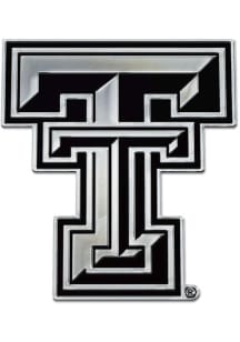 Texas Tech Red Raiders Chrome Design Car Emblem - Silver