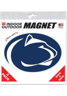 Penn State Nittany Lions Navy Blue  6x6 2pk Car Magnet