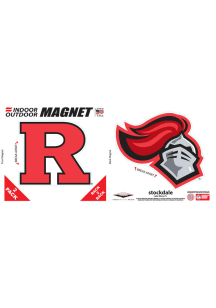 Rutgers Scarlet Knights Red  6x6 2pk Car Magnet