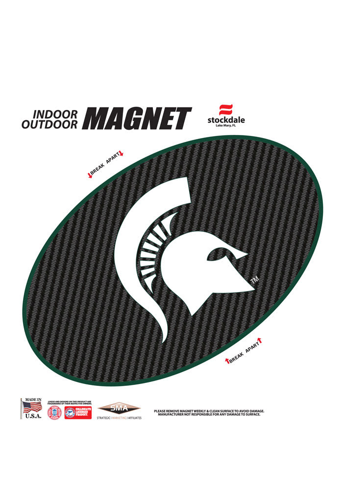 Michigan State Spartans Carbon Magnet