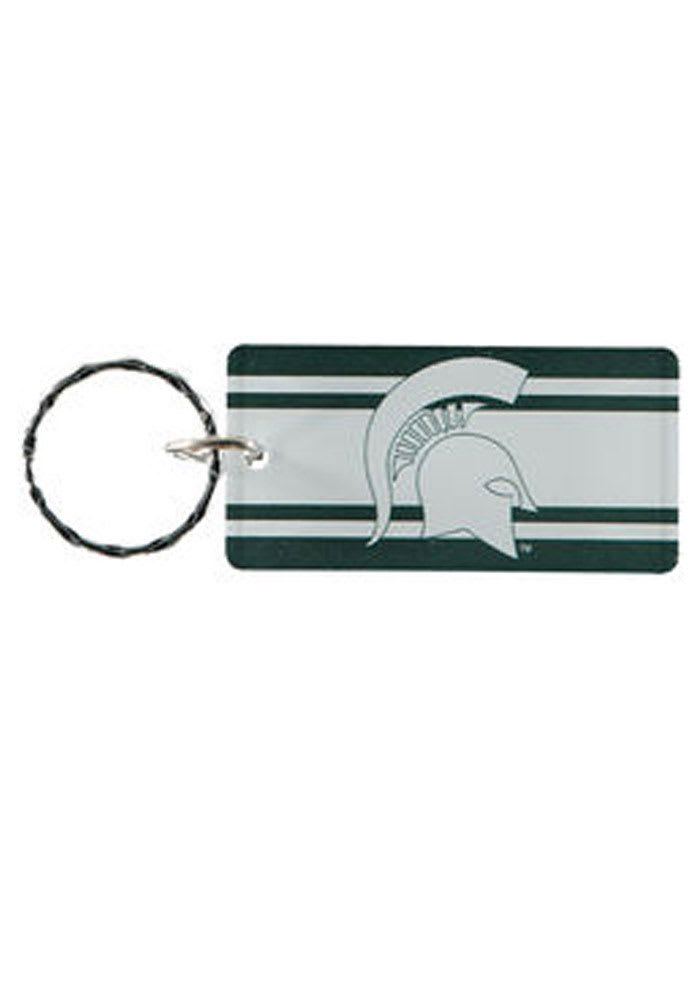 Michigan State Spartans Stripe Keychain