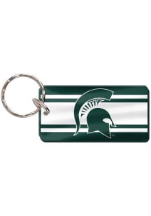 Michigan State Spartans Stripe Keychain