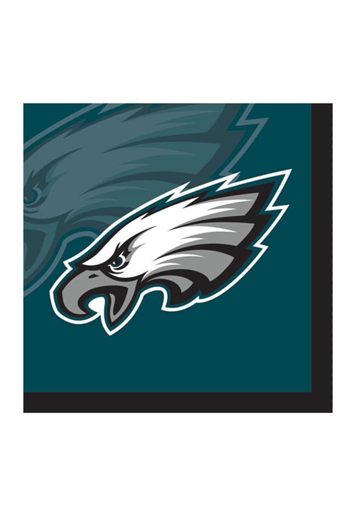 Philadelphia Eagles MIDNIGHTGREEN 16pk Beverage Napkins - 16371040