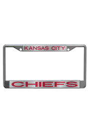 Kansas City Chiefs Team Name Chrome License Frame
