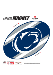 Blue  Penn State Nittany Lions Team Logo Magnet