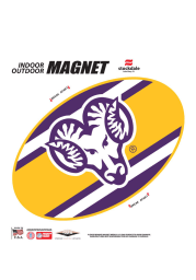 West Chester Golden Rams 6 Inch Team Color Magnet