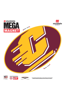 Central Michigan Chippewas Team Color Magnet