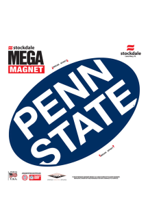 Blue  Penn State Nittany Lions Team Color Magnet