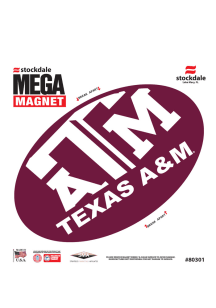 Texas A&amp;M Aggies Mega Magnet