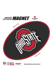 Red  Ohio State Buckeyes Carbon Magnet
