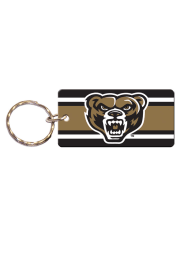 Oakland University Golden Grizzlies Stripe Keychain