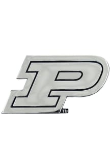 Purdue Boilermakers Silver  Chrome Car Emblem