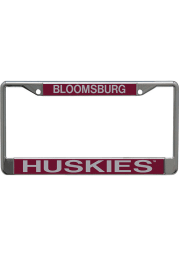 Bloomsburg University Huskies Chrome License Frame
