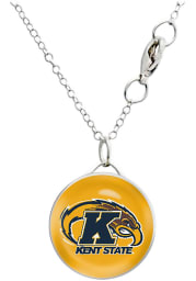 Kent State Golden Flashes Drop Womens Necklace