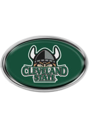 Cleveland State Vikings Oval Car Emblem - Green
