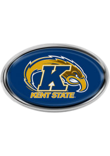 Kent State Golden Flashes Domed Car Emblem - Blue