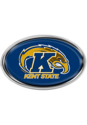 Kent State Golden Flashes Domed Car Emblem - Blue