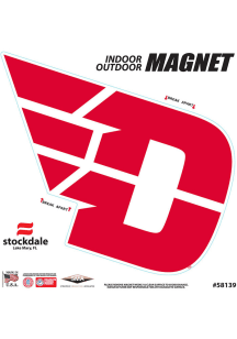 Dayton Flyers 6x6 Car Magnet - Red