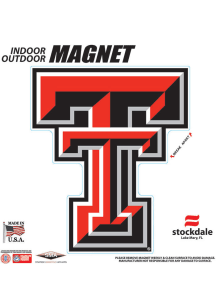 Texas Tech Red Raiders 6x6 Car Magnet - Red