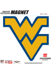 West Virginia Mountaineers 6x6 Car Magnet - Blue