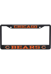 Chicago Bears Carbon Logo License Frame