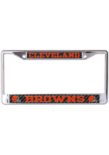 Cleveland Browns Carbon Logo License Frame