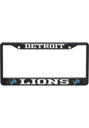 Detroit Lions Carbon Logo License Frame