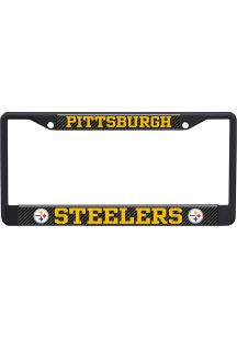 Pittsburgh Steelers Carbon Logo License Frame