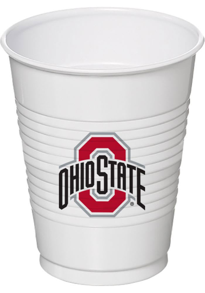Ohio State Buckeyes 16oz 8 pack Disposable Cups