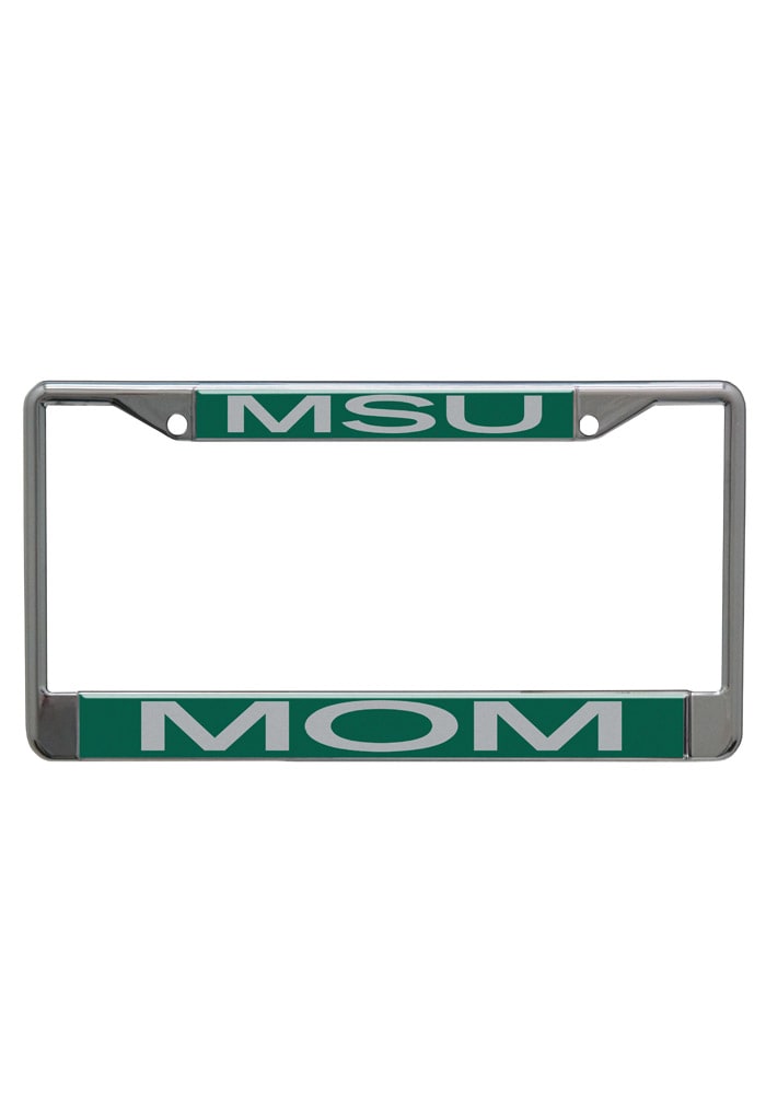 Michigan State Spartans Mom Chrome License Frame
